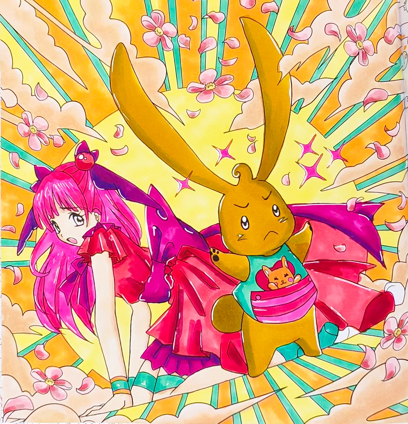Héros manga colorisé — Mangamania